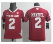 youth ncaa jerseys aggies #2 manziel red