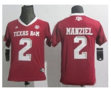 youth ncaa jerseys aggies #2 manziel red