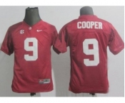 youth ncaa jerseys alabama crimson tide #9 cooper red