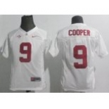 youth ncaa jerseys alabama crimson tide #9 cooper white