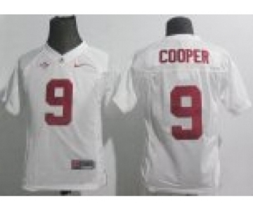 youth ncaa jerseys alabama crimson tide #9 cooper white