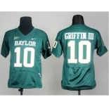 youth ncaa jerseys baylor bars #10 robert griffiniii green