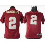 youth ncaa jerseys florida state seminoles #2 sanders red