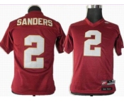 youth ncaa jerseys florida state seminoles #2 sanders red