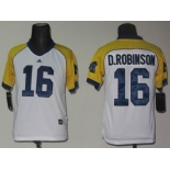 youth ncaa jerseys (michigan wolverines) #16 d.robinson white