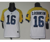 youth ncaa jerseys (michigan wolverines) #16 d.robinson white