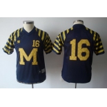 youth ncaa jerseys (michigan wolverines) #16 robinson blue