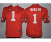 youth ncaa jerseys ohio state buckeyes #1 b.miller red