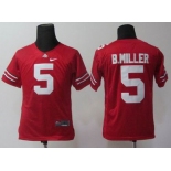 youth ncaa jerseys ohio state buckeyes #5 b.miller red