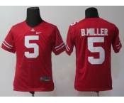 youth ncaa jerseys ohio state buckeyes #5 b.miller red