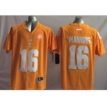 youth ncaa jerseys tennessee volunteers #16 manning orange