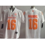 youth ncaa jerseys tennessee volunteers #16 manning white