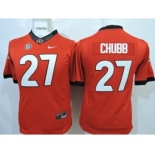 youth ncaa jerseys university of georgia #27 chubb red