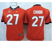 youth ncaa jerseys university of georgia #27 chubb red