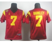 youth ncaa jerseys usc trojans #7 barkley red