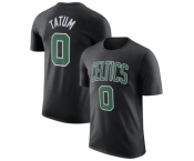 Men's Boston Celtics #0 Jayson Tatum Black 2022-23 Statement Edition Name & Number T-Shirt