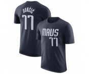 Men's Dallas Mavericks #77 Luka Doncic Navy 2022-23 Statement Edition Name & Number T-Shirt