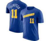 Men's Golden State Warriors #11 Klay Thompson Blue 2022-23 Name & Number T-Shirt