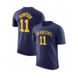 Men's Golden State Warriors #11 Klay Thompson Navy 2022-23 Statement Edition Name & Number T-Shirt