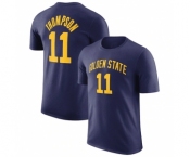 Men's Golden State Warriors #11 Klay Thompson Navy 2022-23 Statement Edition Name & Number T-Shirt