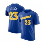 Men's Golden State Warriors #23 Draymond Green Blue 2022-23 Name & Number T-Shirt