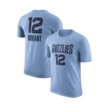 Men's Memphis Grizzlies #12 Ja Morant Light Blue 2022-23 Statement Edition Name & Number T-Shirt