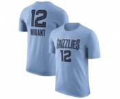 Men's Memphis Grizzlies #12 Ja Morant Light Blue 2022-23 Statement Edition Name & Number T-Shirt