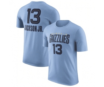 Men's Memphis Grizzlies #13 Jaren Jackson Jr. Light Blue 2022-23 Statement Edition Name & Number T-Shirt