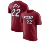 Men's Miami Heat #22 Jimmy Butler Red 2022-23 Statement Edition Name & Number T-Shirt