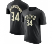 Men's Milwaukee Bucks #34 Giannis Antetokounmpo Black 2022-23 Statement Edition Long Sleeve T-Shirt