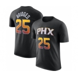 Men's Phoenix Suns #25 Mikal Bridges Black 2022-23 Statement Edition Name & Number T-Shirt