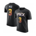 Men's Phoenix Suns #3 Chris Paul Black 2022-23 Statement Edition Name & Number T-Shirt