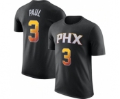 Men's Phoenix Suns #3 Chris Paul Black 2022-23 Statement Edition Name & Number T-Shirt