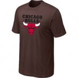 NBA Chicago Bulls Big & Tall Primary Logo Brown T-Shirt