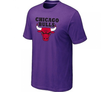 NBA Chicago Bulls Big & Tall Primary Logo Purple T-Shirt