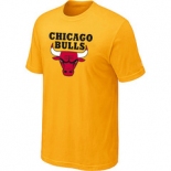 NBA Chicago Bulls Big & Tall Primary Logo Yellow T-Shirt