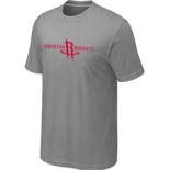 NBA Houston Rockets adidas Primary Logo T-Shirt -L.Grey