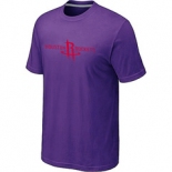 NBA Houston Rockets adidas Primary Logo T-Shirt -Purple