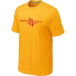 NBA Houston Rockets adidas Primary Logo T-Shirt -Yellow