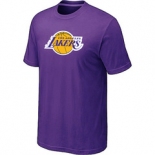 NBA Los Angeles Lakers Big & Tall Primary Logo Purple T-Shirt