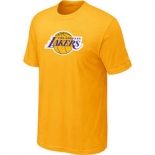 NBA Los Angeles Lakers Big & Tall Primary Logo Yellow T-Shirt