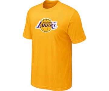 NBA Los Angeles Lakers Big & Tall Primary Logo Yellow T-Shirt