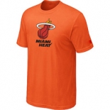 NBA Miami Heat Big & Tall Primary Logo Orange T-Shirt