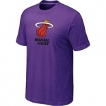 NBA Miami Heat Big & Tall Primary Logo Purple T-Shirt