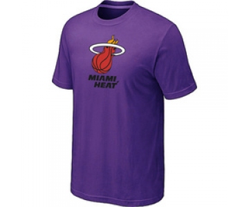 NBA Miami Heat Big & Tall Primary Logo Purple T-Shirt