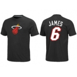 NBA Miami Heat LeBron James Name and Number T-Shirt - Black