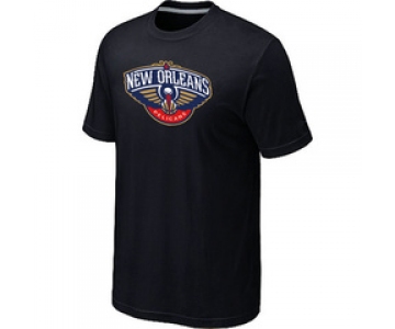 NBA New Orleans Pelicans Big & Tall Primary Logo Black T-Shirt