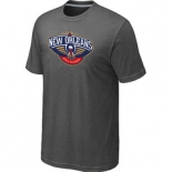 NBA New Orleans Pelicans Big & Tall Primary Logo D.Grey T-Shirt