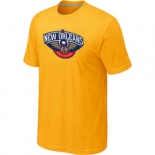 NBA New Orleans Pelicans Big & Tall Primary Logo Yellow T-Shirt