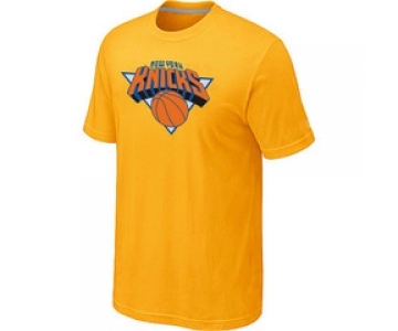 NBA New York Knicks Big & Tall Primary Logo Yellow T-Shirt